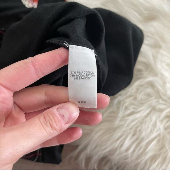 J. Jill Floral Print Black Button Down Shirtdress XS - Picture 5 of 5